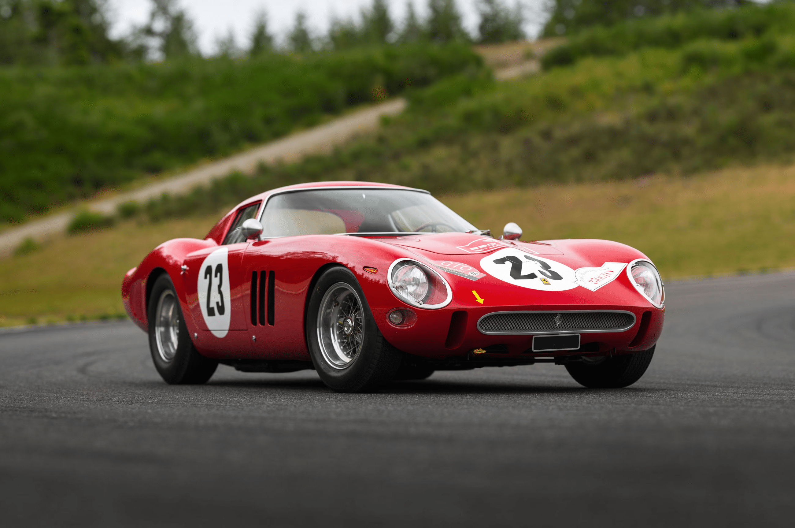 Ferrari 250 GTO chassis 3413 GT, red 1962 coupe with race number 23